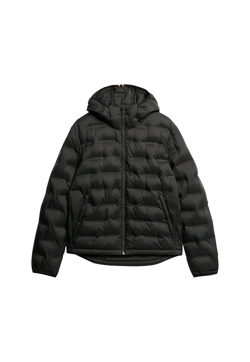 Superdry Co HOODED QUILTED Winterjacke black/schwarz Zalando