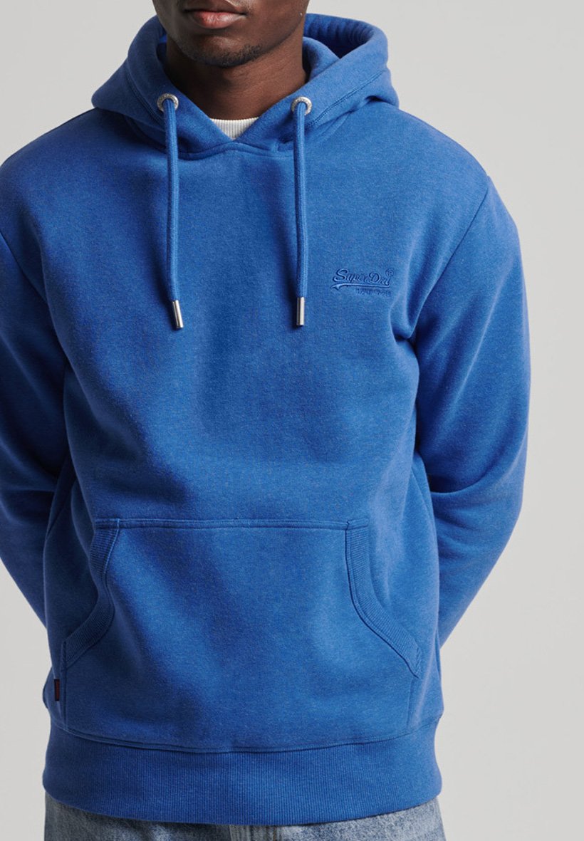 Superdry VINTAGE - Hoodie - varsity blue marl/dark blue - Zalando.de
