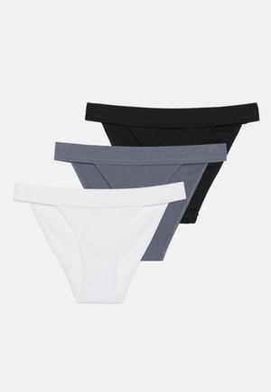 3 PACK - Alushousut - black/blue-grey/white