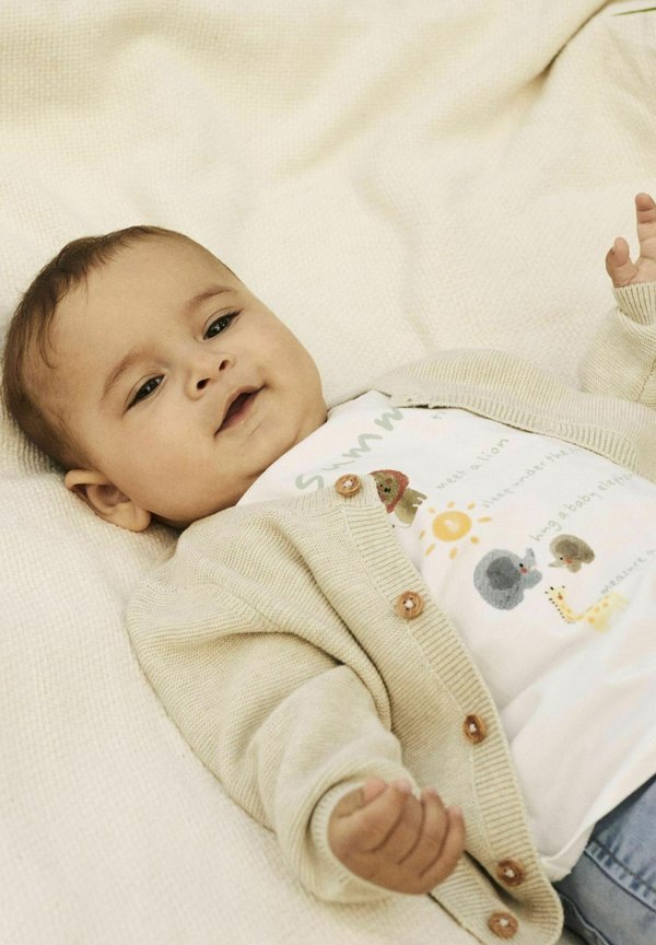 Strickjacke - peyote melange