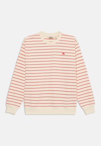 Ikke valgt, off-white/red