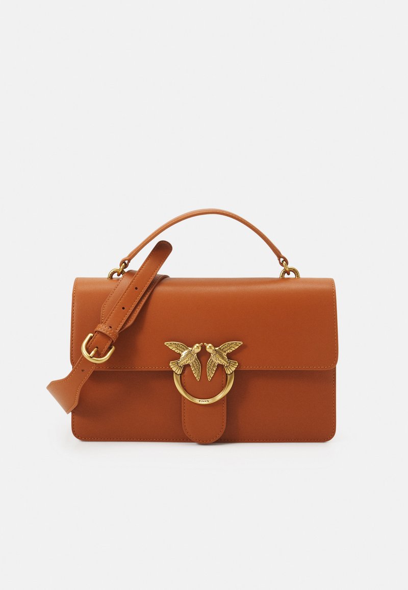 PINKO Love Bag Schwarz – Mini Umhängetasche Für Damen Mit Love Birds Schnalle, Verstellbarer Gurt