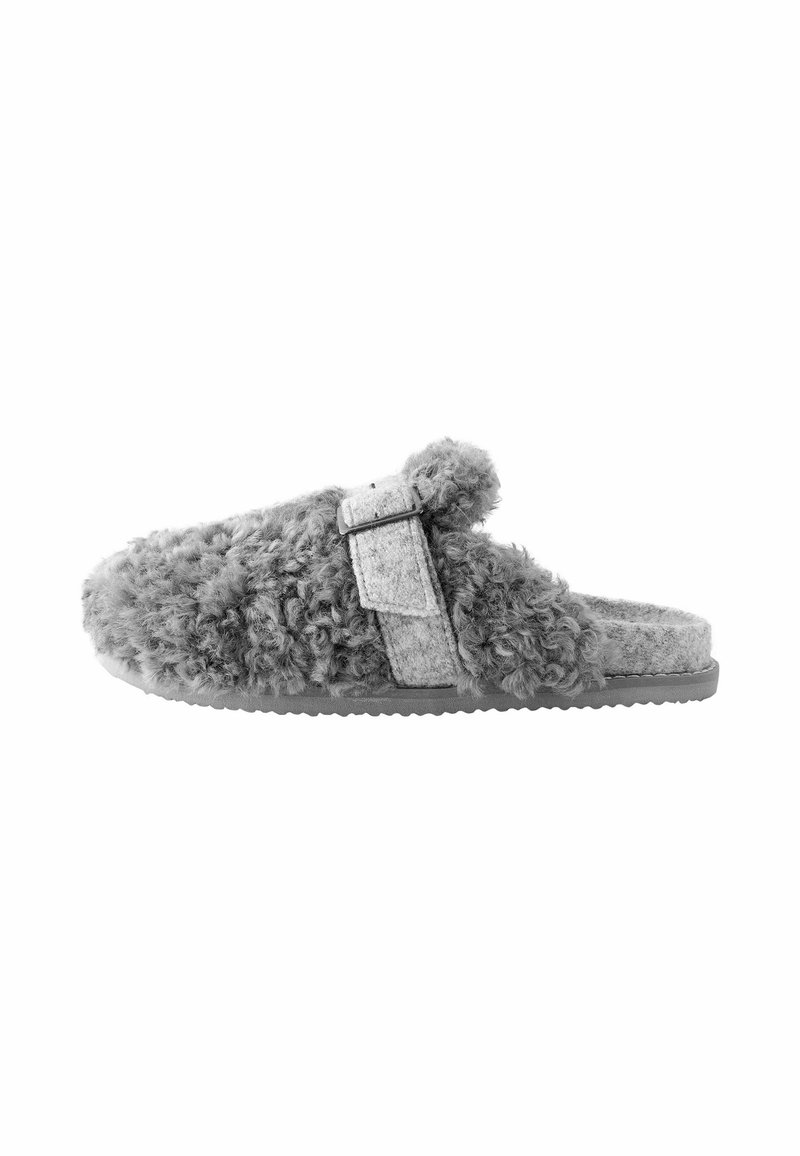 Next BORG BUCKLE REGULAR FIT - Slippers - grey