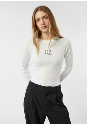 Langarmshirt - weiß