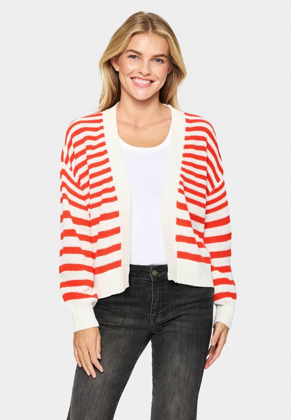 IBENMEI OPEN - Strickjacke - flame scarlet