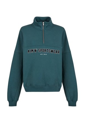 VARSITY HALF - Sweatshirt - deep emerald