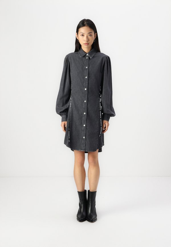 TIED DRESS - Jeanskleid