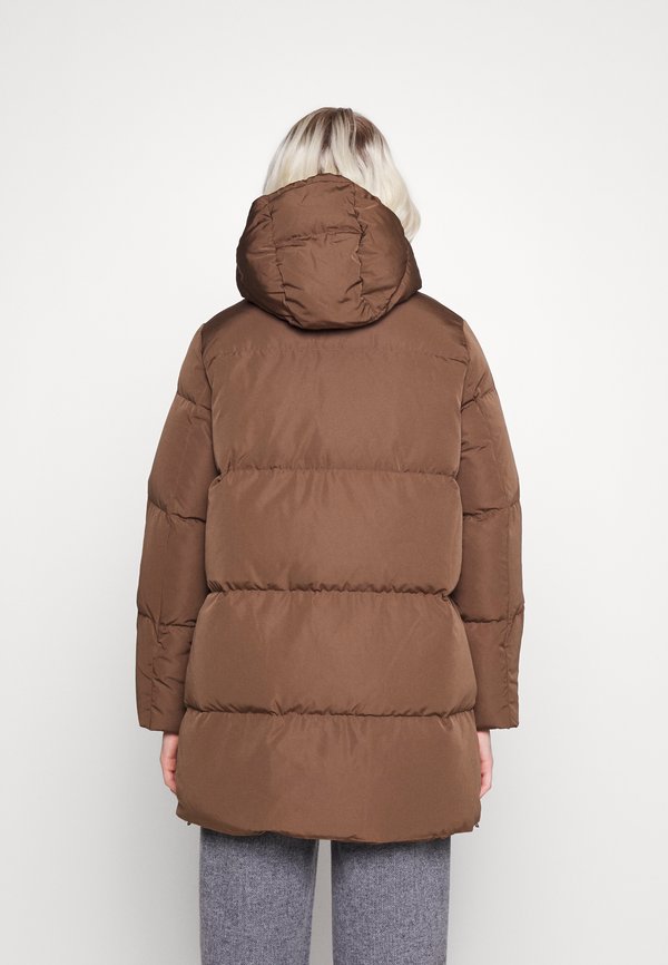 OBJLOUISE NEW DOWN JACKET - Down coat - dark earth3