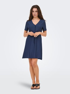 JDY, KLEID JDYCATHINKA KURZES KLEID - Abito a camicia - black iris