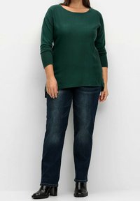 Sheego Strickpullover - evergreen