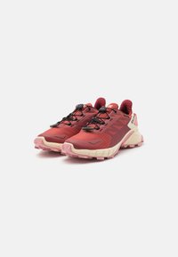 Salomon SUPERCROSS 4 GTX - Pantofi alergare trail - cow hide/syrah/blush