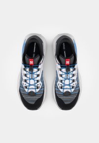Salomon GENESIS - Trail running shoes - black/white/transcend blue