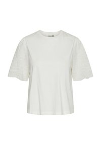 LEX SS W EMB SLEEVES S NOOS - Print T-shirt - star white