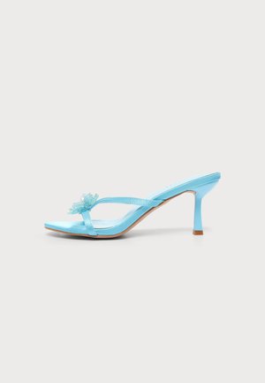 Simmi London ELEWON - Sandalias de tacón - blue satin