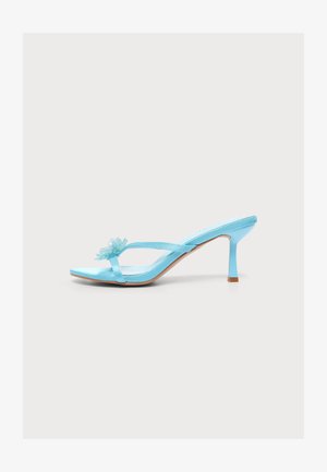 Simmi London ELEWON - Sandalias de tacón - blue satin