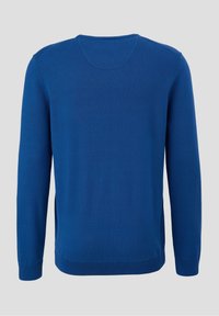 s.Oliver MIT LOGO-STICKEREI - Strickpullover - royalblau