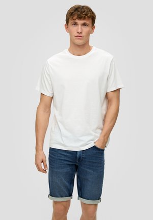 MAURO: BERMUDA MIT GERADEM BEIN - Jeans Shorts - blau