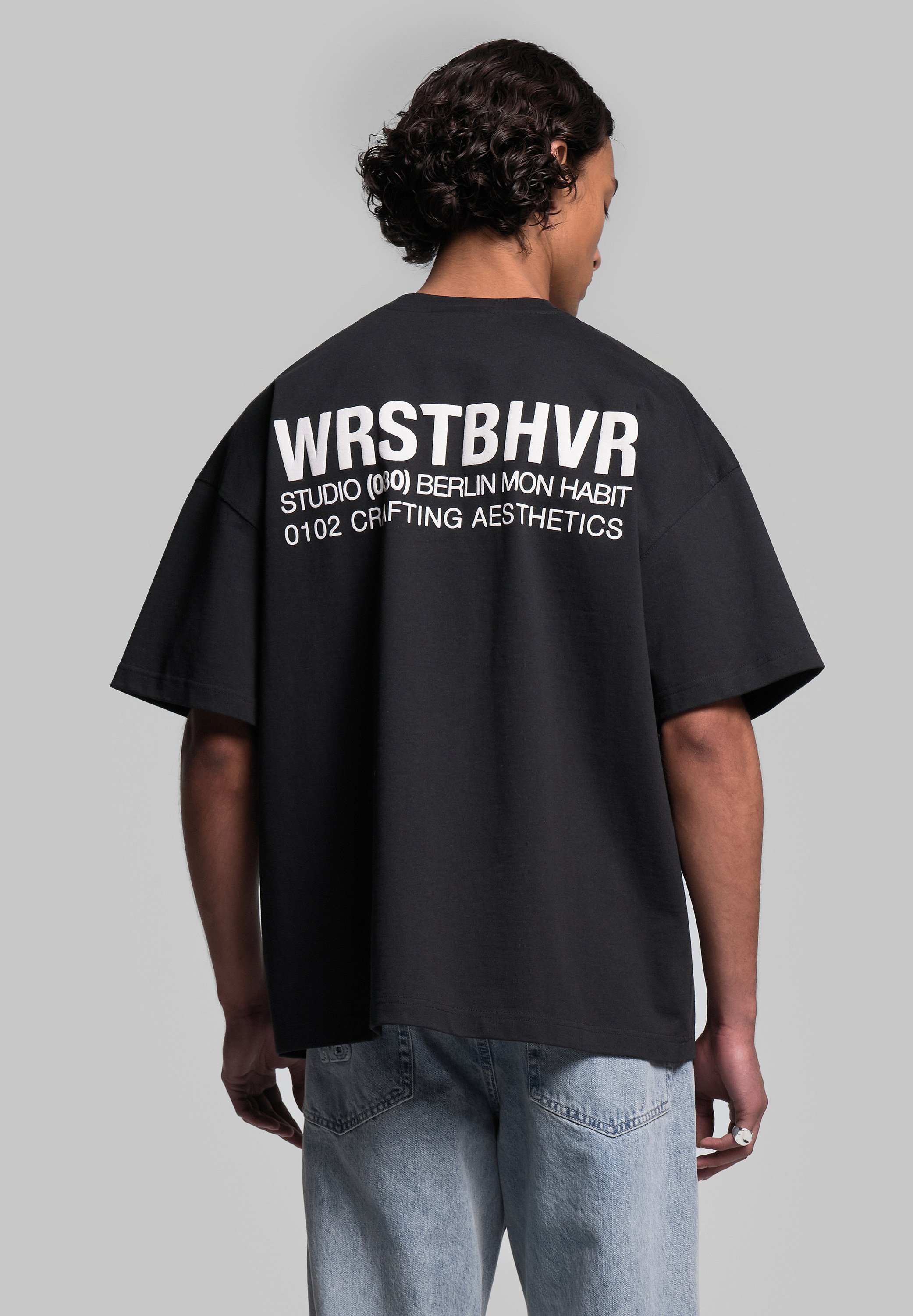 WRSTBHVR STUDIO V10 T-SHIRT - Print T-shirt - jet black/black