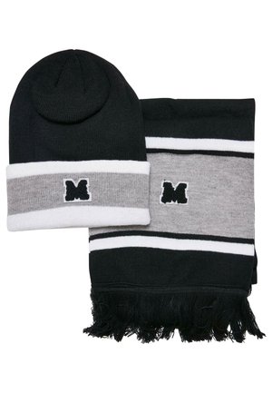 COLLEGE TEAM PACKAGE SET - Bufanda - black heathergrey white