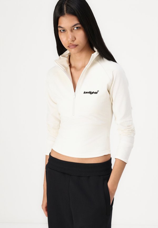 BASIC LOGO WOMAN ZIP LONG SLEEVE - Sweatshirt - ecru3