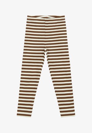 The New Siblings Leggingek - Nadrágok - toffee striped