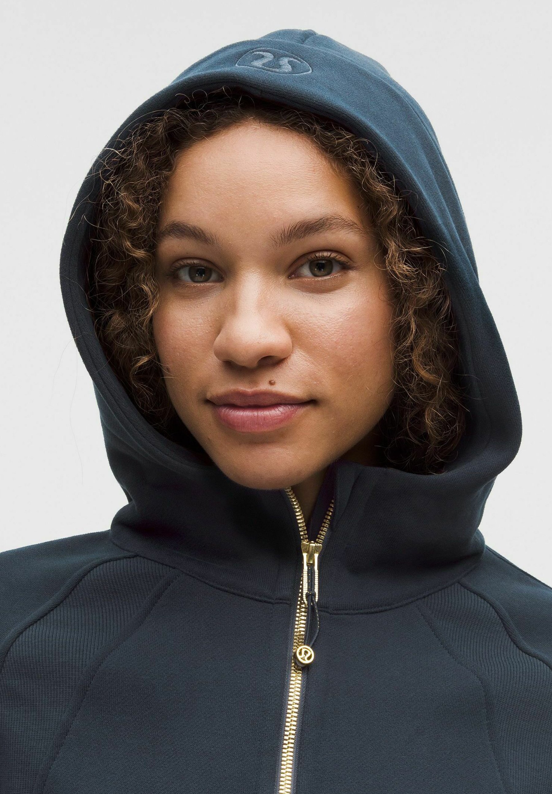 lululemon SCUBA OVERSIZED HALF-ZIP - Hoodie - true navy gold/blue