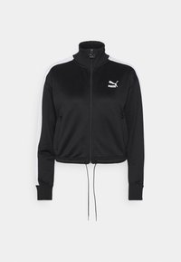 CROP TRACK JACKET - Träningsjacka - black