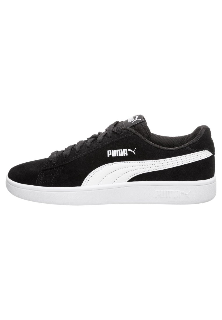 Puma SMASH JR UNISEX - Baskets basses - black/white