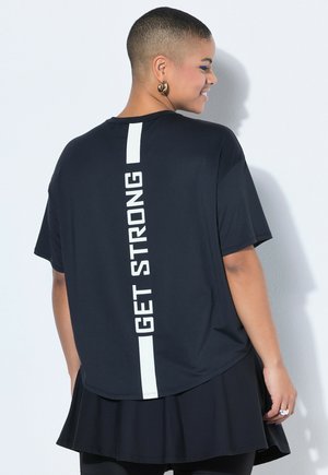 GET STRONG BACK STRIPES - T-shirt imprimé - black