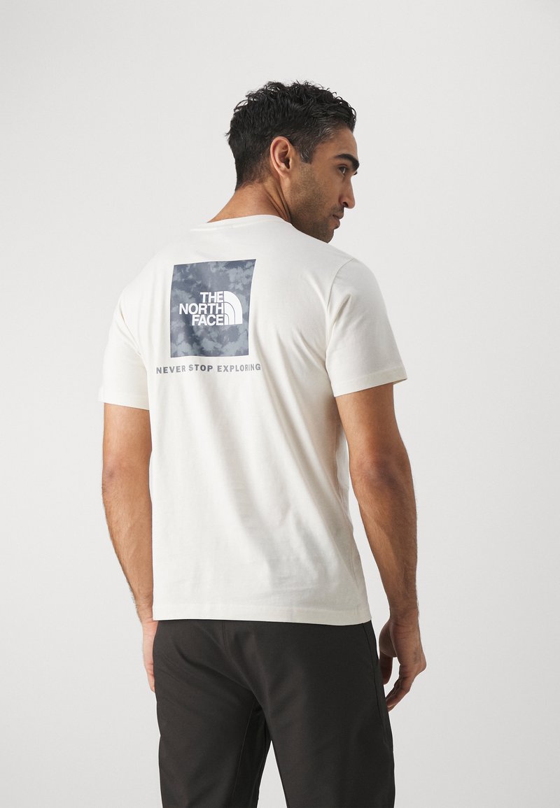 The North Face BOX - T-shirt imprimé - white dune/blue dusk