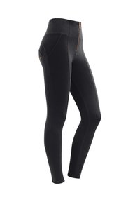 Freddy VITA ALTA CON ZIP E CUCITURE CENTRALI - Leggings - nero