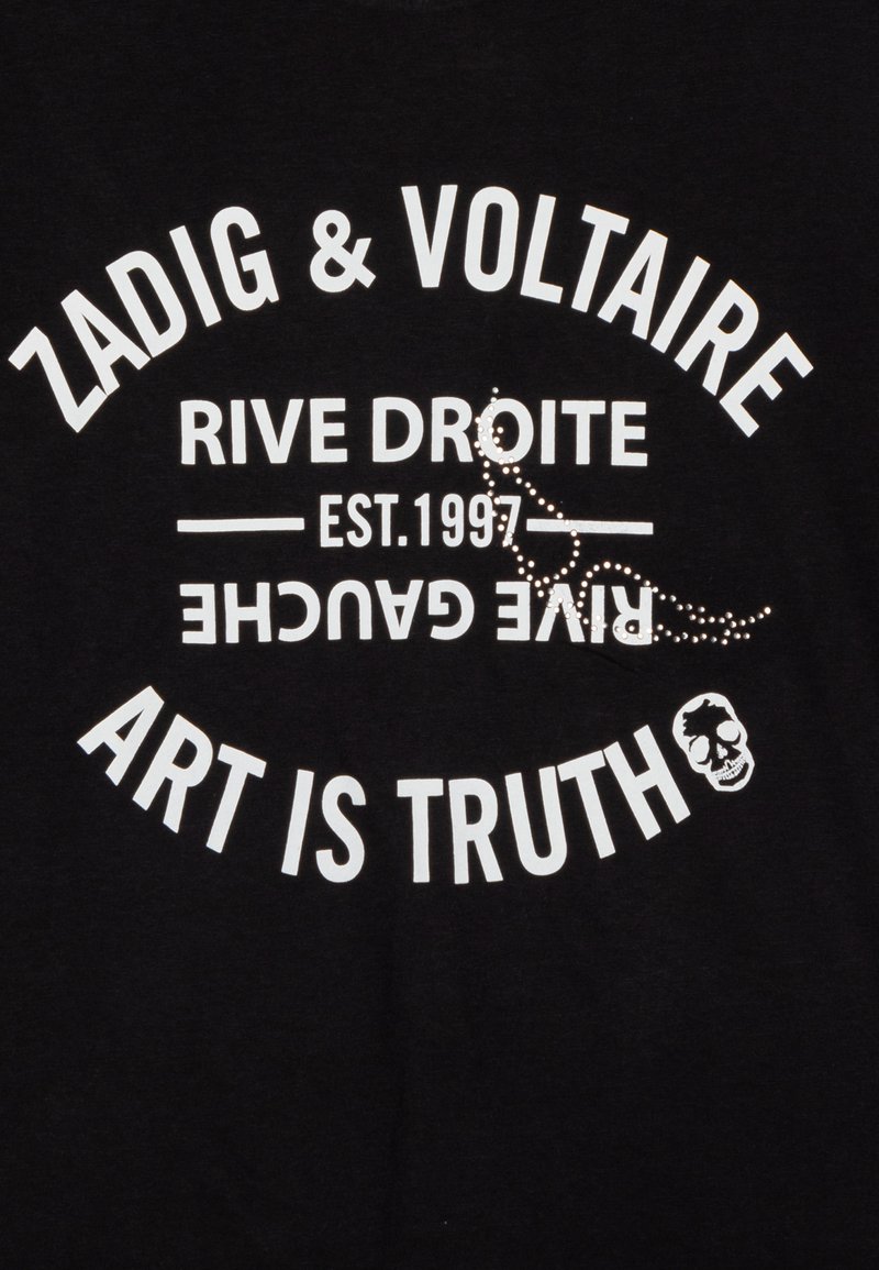 Tommer Diamanté Photoprint T-shirt t-shirt yellow women | Zadig&Voltaire
