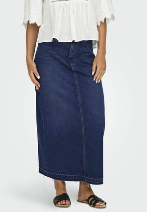 Maxi skirt - dark-blue denim