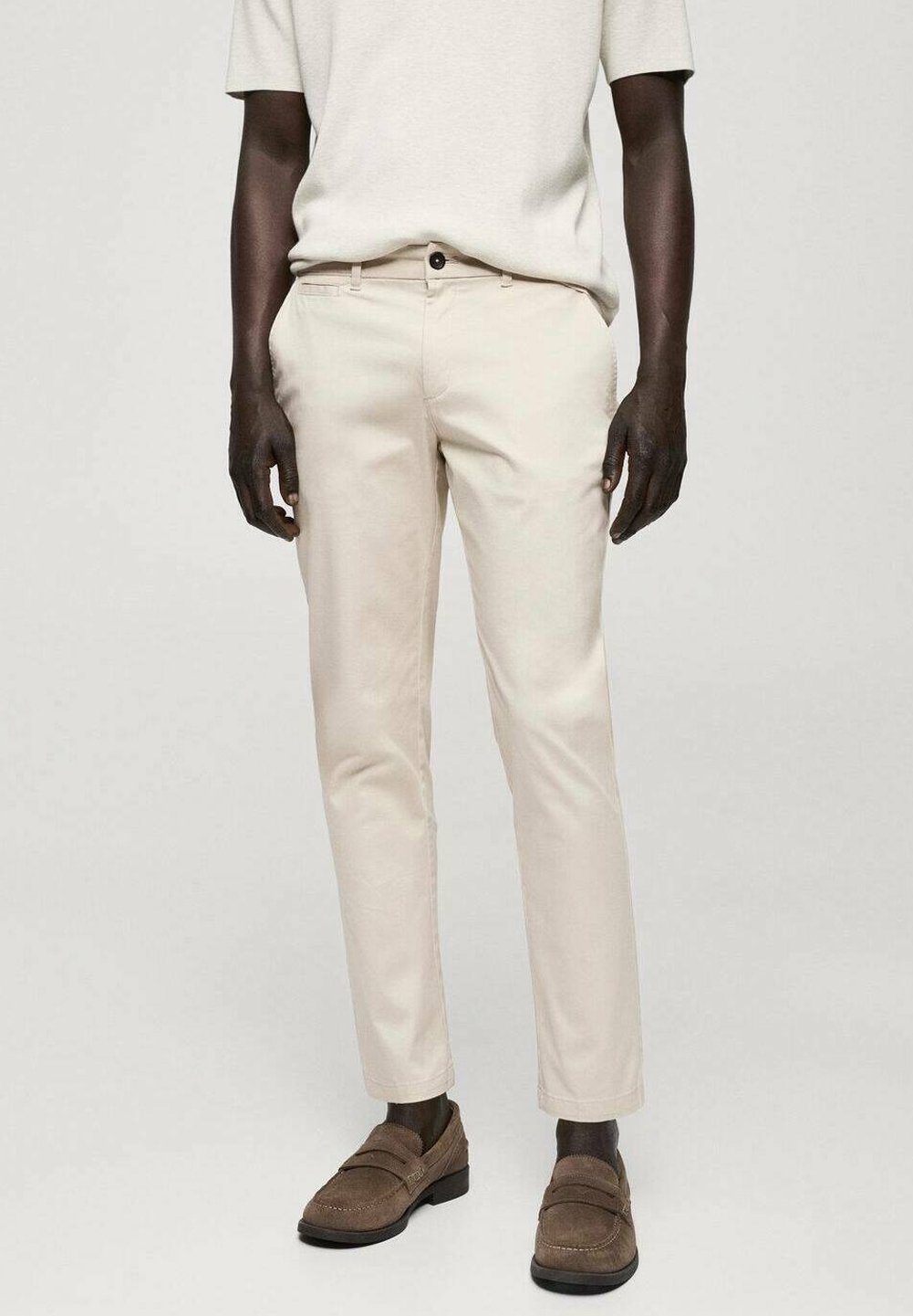 Mango Pantalones chinos sand/tierra (Segunda mano)