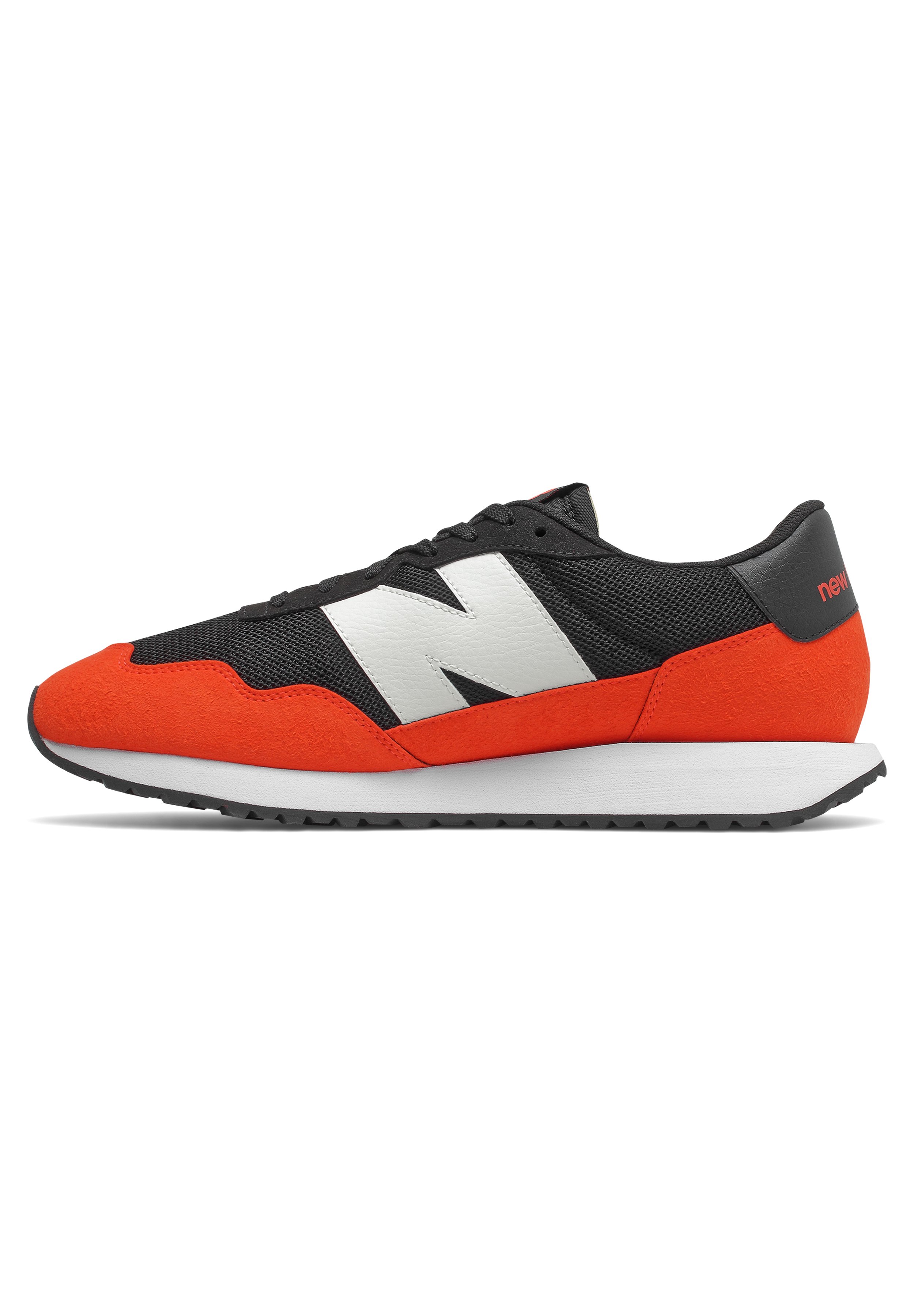 New Balance 237 - Sneakers laag - black/neo flame/oranje - Zalando.nl