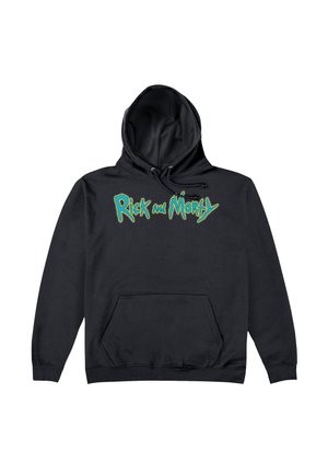 Henry Tiger, RICK AND MORTY LOGO GRAPHIC - Hættetrøje - jet black
