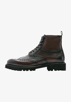 Schnürstiefelette - brown