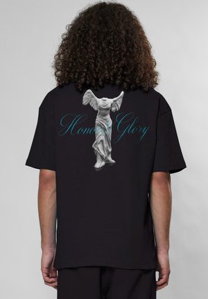 HONOR GLORY - Print T-shirt - black