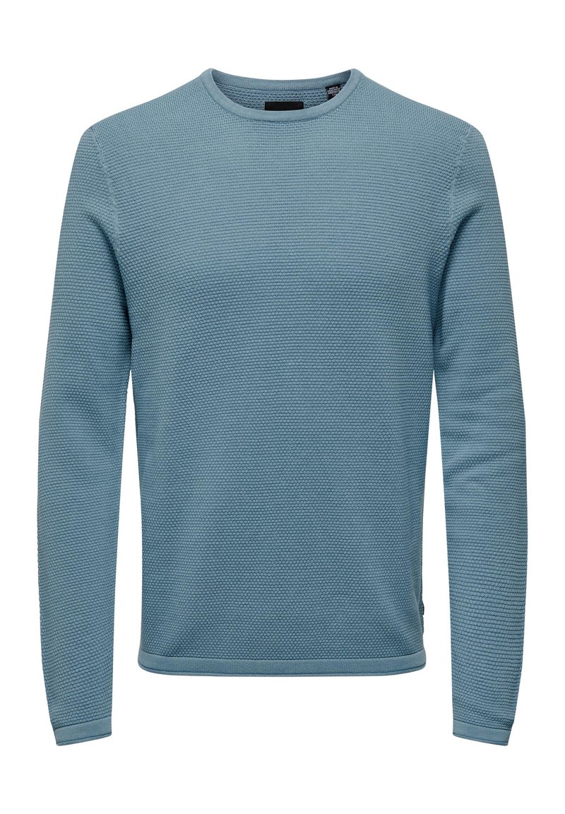 Only & Sons ONSPANTER  - Strickpullover - blau