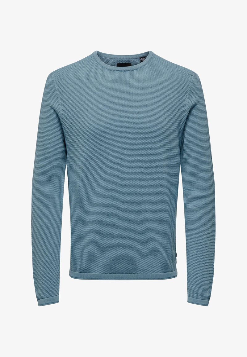 Only & Sons ONSPANTER  - Strickpullover - blau