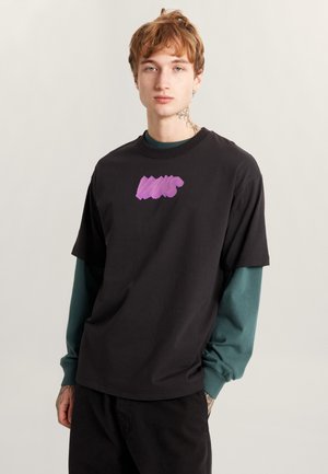 STONE SWIRL LOOSE - T-Shirt print - black