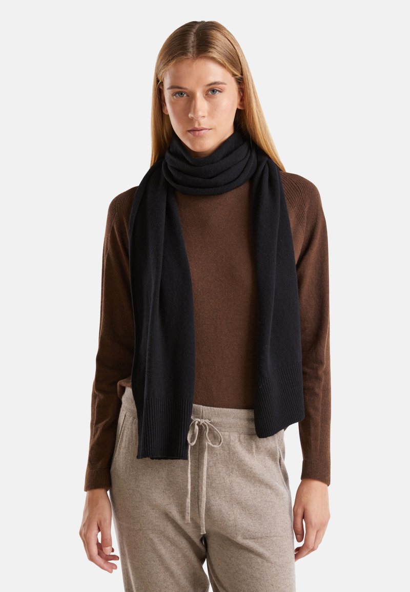 United Colors of Benetton WITH EDGES - Sjaal - black