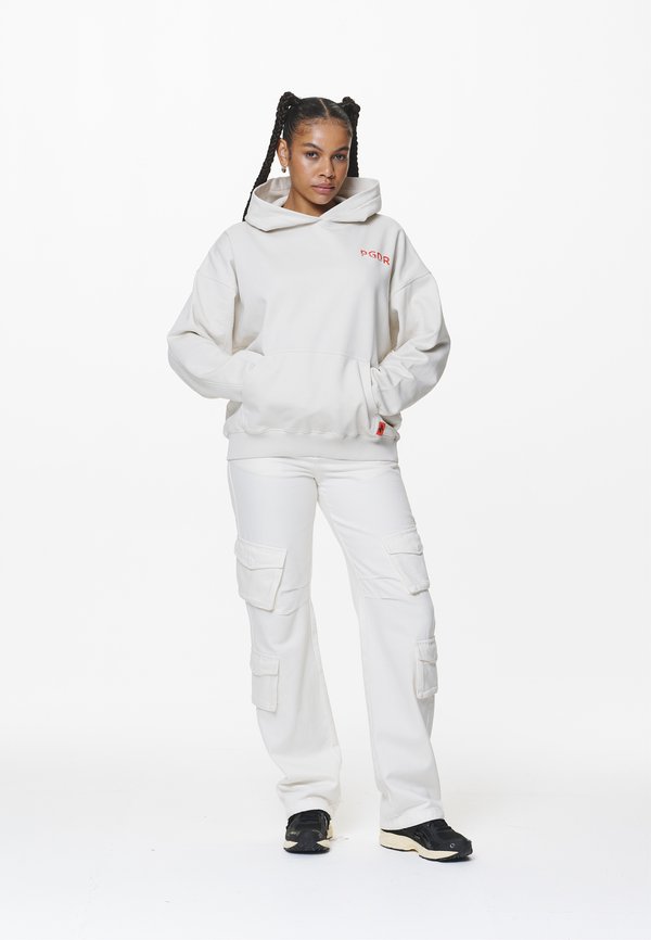 SONA OVERSIZED HOODIE - Sweatshirt - washed salty cream2