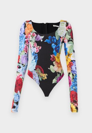 Alice + Olivia RHYS BALLET NECK BODYSUIT - Maglietta a manica lunga - black