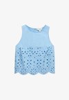 BRODERIE CREW NECK BEACH - Blouse - hyacinth