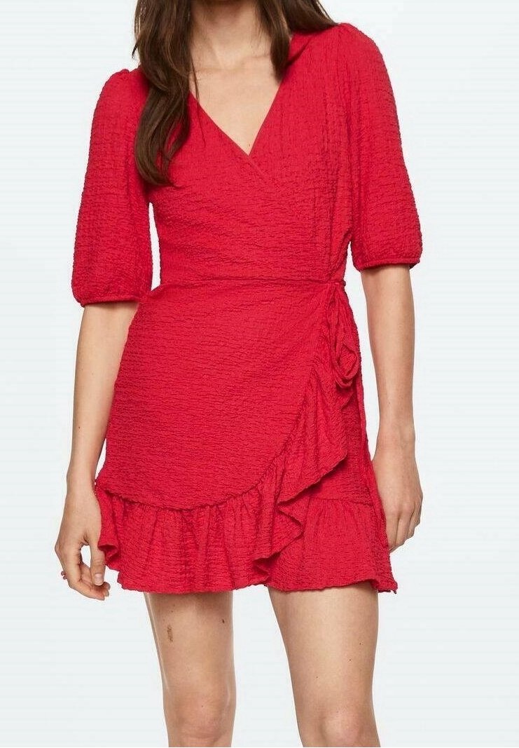 strapless open back dress Sweater Knit Midi Dress | Red Plus Size U-Neck Dress  Ndudi