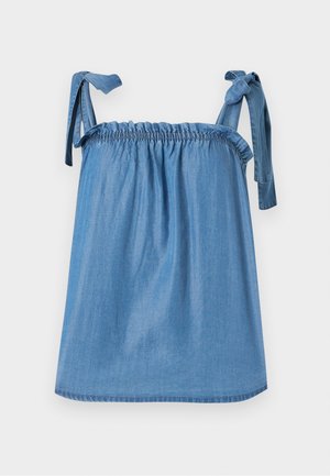 ONLY, ONLPEMA STRAP TIE - Débardeur - medium blue denim