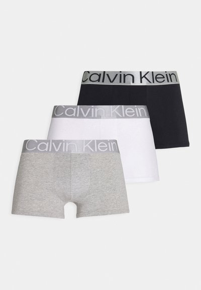 TRUNK 3 PACK CKR STEEL COTTON - Boxers - black/white/grey heather