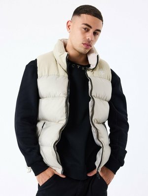 Project X Paris MANCHES À EMPIÈCEMENT - Bodywarmer - greige