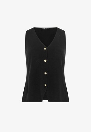 Yours Clothing, Chaleco - black